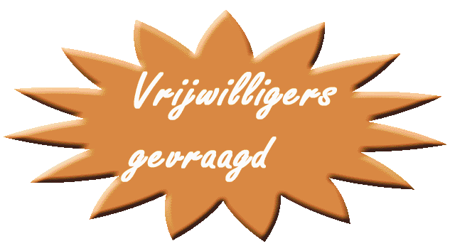 Vrijwilligers gevraagd